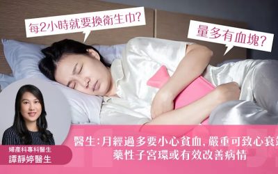 《Yahoo!新聞》報導：月經過多要小心貧血，嚴重可致心衰竭 藥性子宮環或有效改善病情